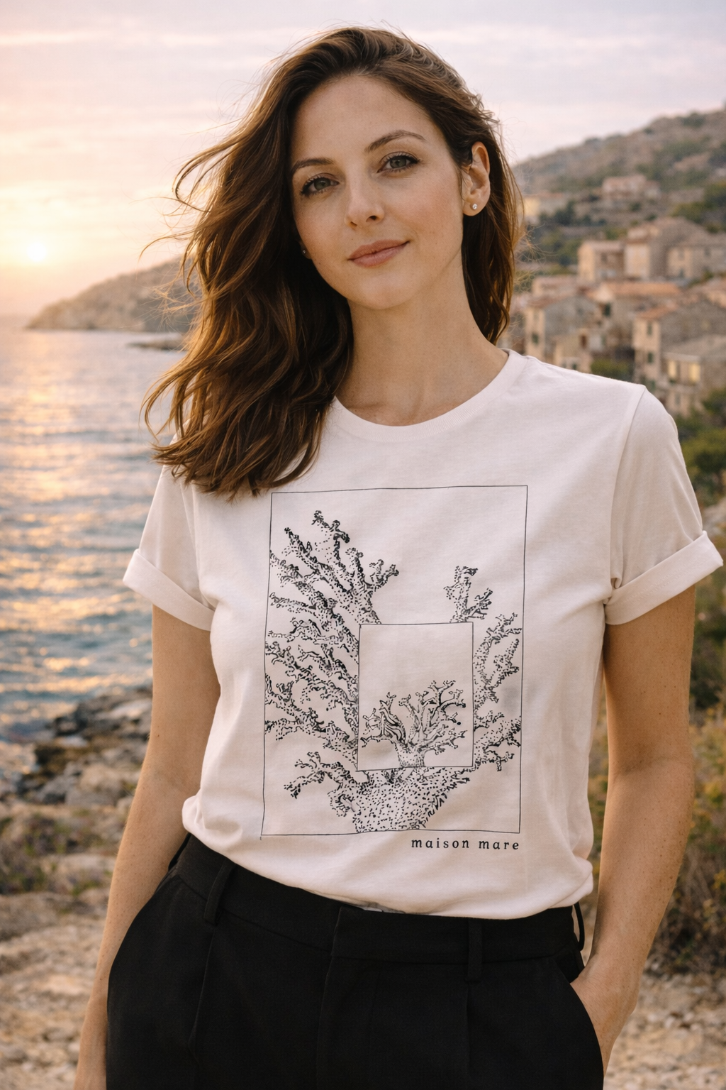 T-shirt Unisex - "Corail"