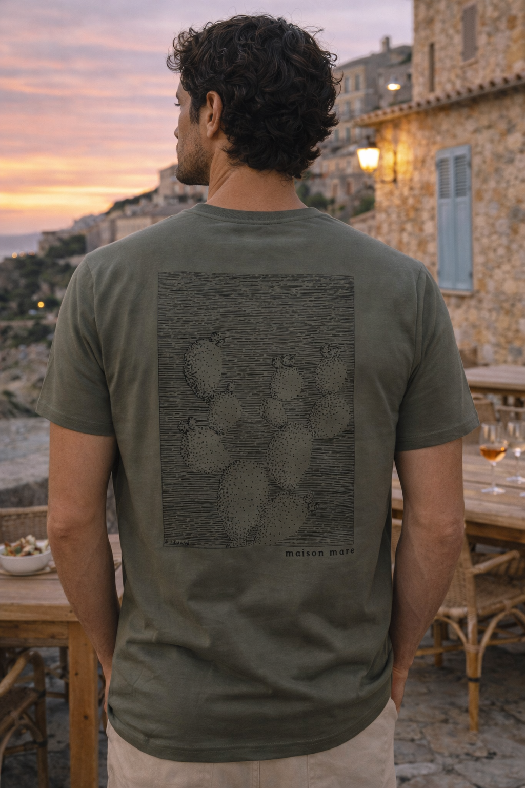 T-shirt Unisex - "U Ficu Kaki"