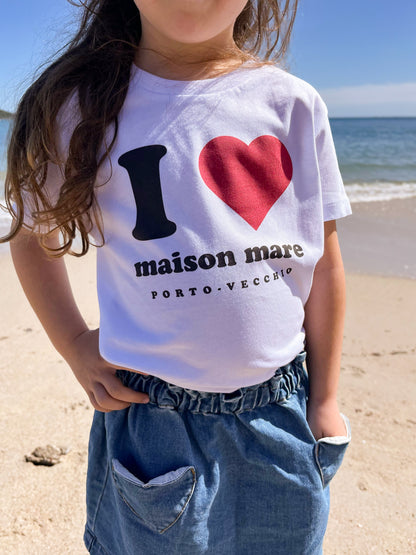 T-shirt enfant - "I love maison mare"