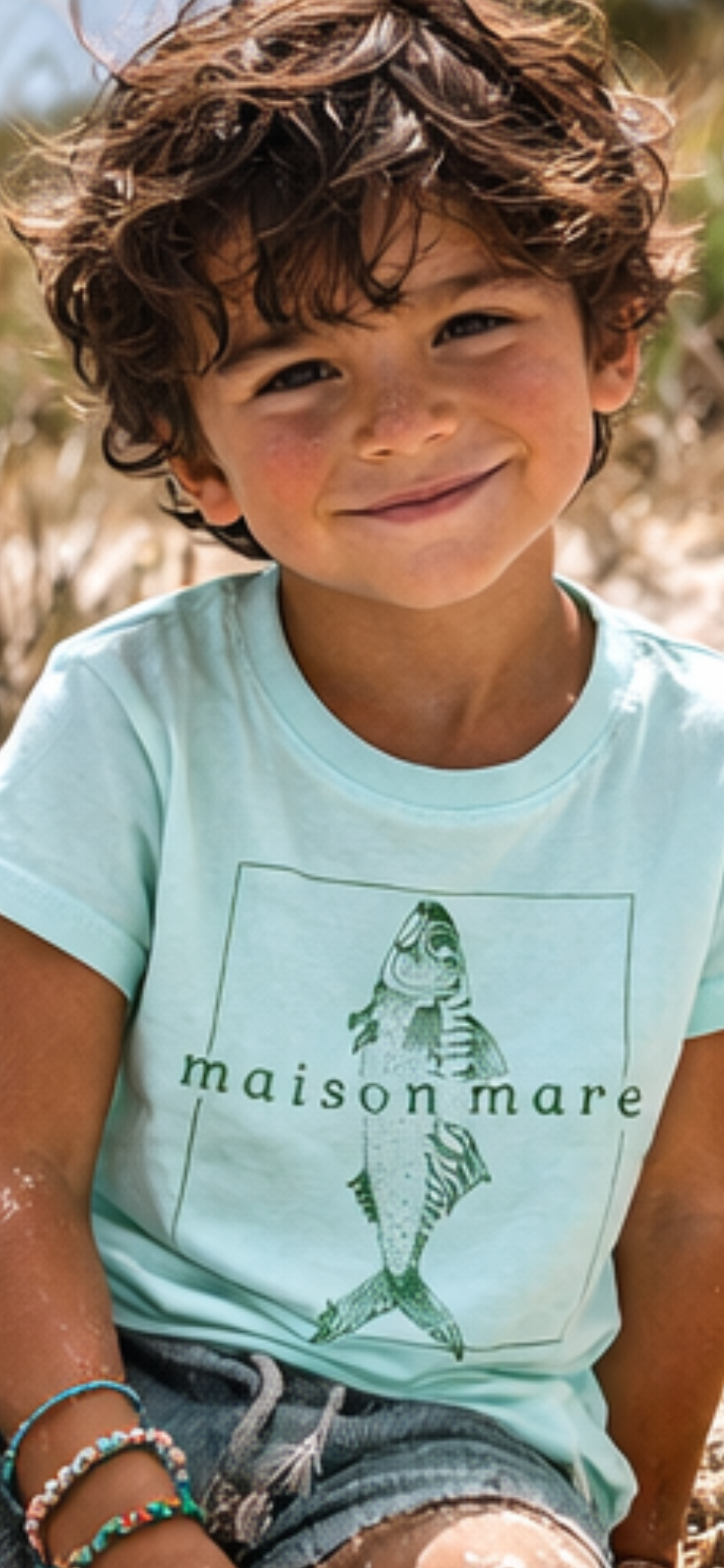 T-shirt enfant - "Léandro Menthe"